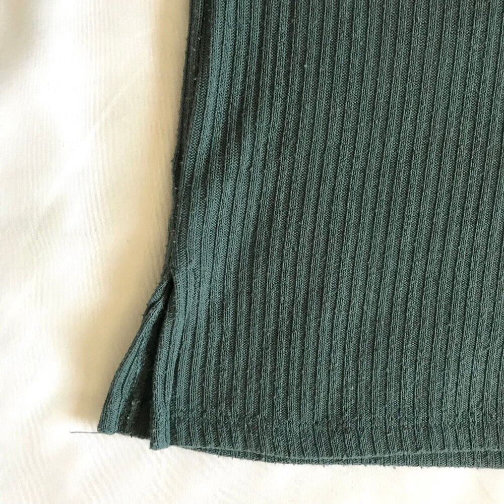 Mind Code Tank Top Blue Ribbed Crop Top Size S/M Cami Basic Capsule - Picture 3 of 6
